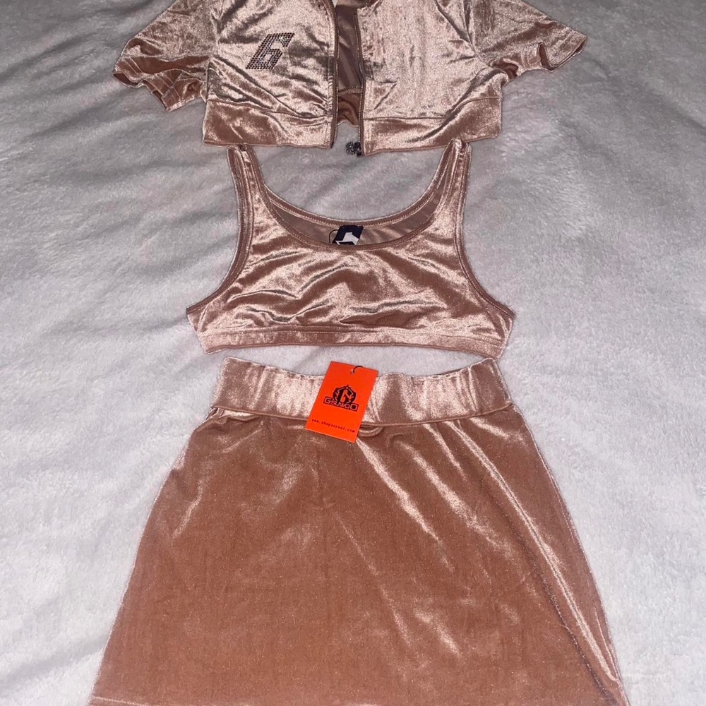 GSUWOO 3 piece skirt set